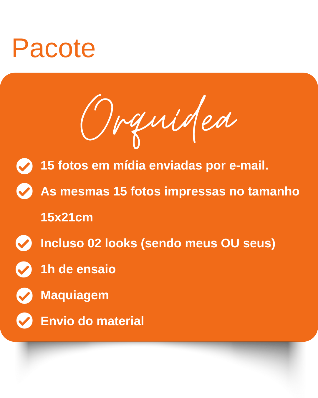 pacote fotografico